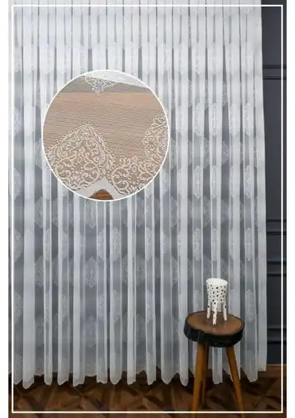 Evdepo Home Damask Ekstraforlu Tül Perde: Şık ve Dayanıklı Ev Dekorasyonu Çözümü