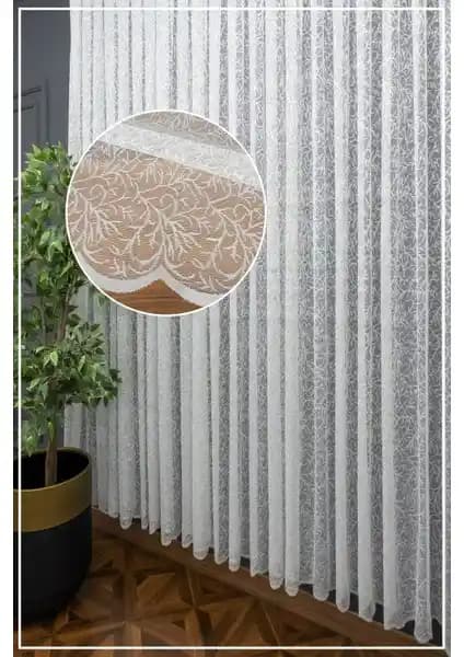 Evdepo Sarmaşık Kullanıma Hazır Ekstraforlu Tül Perde Modern ve Pratik Tasarım