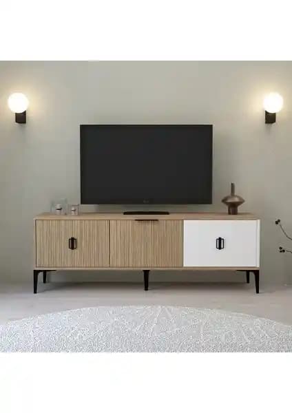 EVMO Home 3502 Neva TV Ünitesi: Modern ve İşlevsel Tasarım ile Dekorasyonunuza Şıklık Katın
