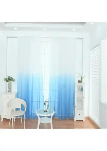Farbateks Mavi Renk Geçişli Tül Degrade Perde: Modern Dekorasyonda Estetik ve Fonksiyonellik