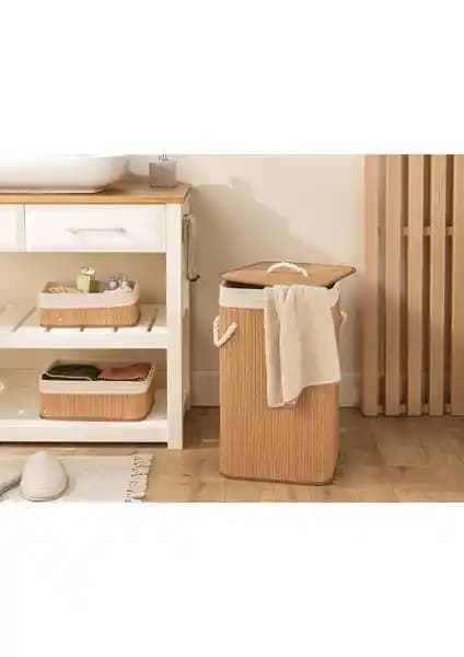 Gina Bambu Çamaşır Sepeti: Şık Tasarımı ve Fonksiyonelliğiyle Ev Dekorasyonunu Tamamlar