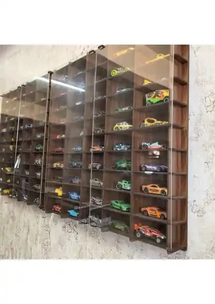 Good Sign Pleksi Kapaklı 1/64 Ölçekli Araç Sergileme Rafı Dayanıklı ve Estetik Tasarım