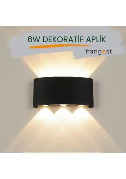 Hangast HE-001 Dekoratif Çift Yönlü LED Duvar Aydınlatması İç ve Dış Mekan Kullanımı