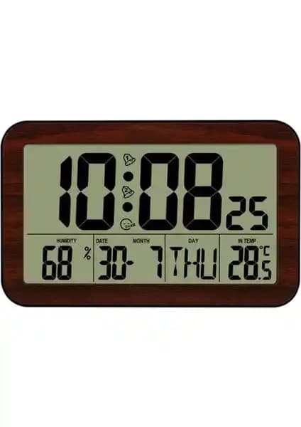 Hermoso Büyük Ekran Dijital Duvar Saati Modern İç Mekân Dekorasyonu İçin Uygun