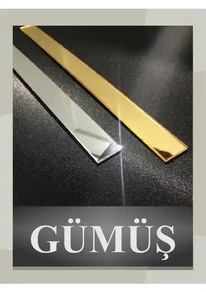 Home Jamin Dekoratif Pleksi Aynalar Gold Şerit ile Modern ve Şık Duvar Dekorasyonu