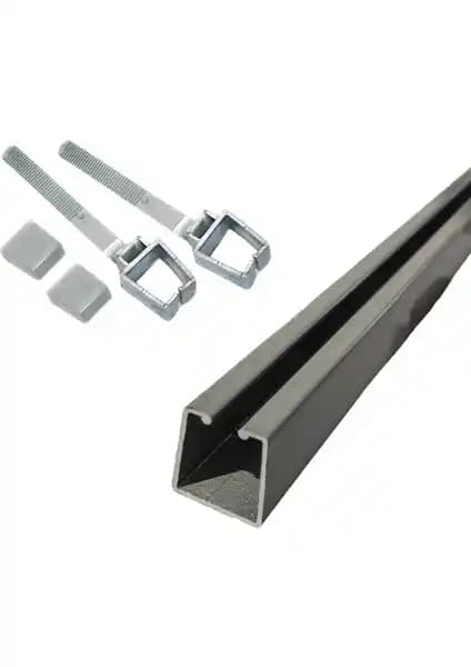 İzen Rustik Perde Askısı İçin Alüminyum Ray ve Kelepçe Seti Dayanıklılık ve Estetiğin Buluşması