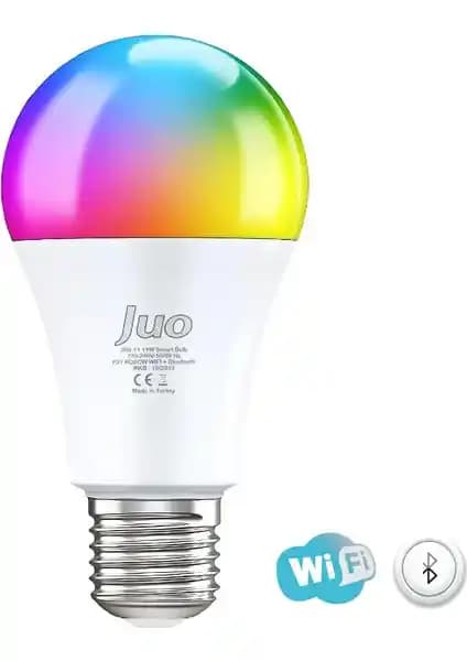 Juo Lumex Akıllı LED Ampul 11W RGB Wi-Fi ve Bluetooth ile Modern Aydınlatma Çözümü