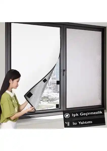 KAŞIKBEY Düz Gümüş Gri Güneşlik Perde: Kolay Kullanımlı ve Estetik İç Mekan Çözümü