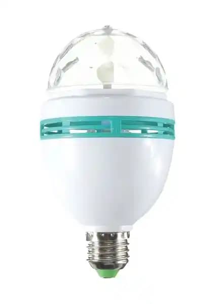 Krc BY FORM Renkli LED Döner Disko Topu 3W Eğlence ve Dekorasyon Çözümü