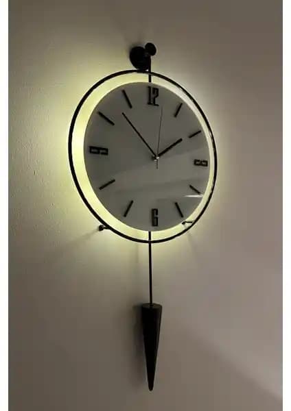 MetaQuartz Aksesuar Modern ve Estetik Metal Duvar Saati 37x80 cm Tasarım