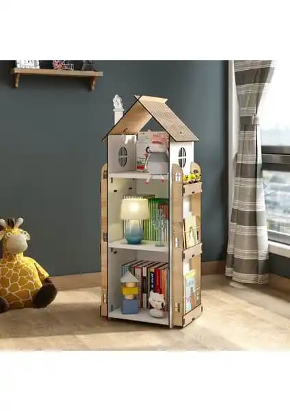 Mingitav Roofy 9 Raflı Ahşap Montessori Çocuk Odası Kitaplığı ve Tasarım Özellikleri