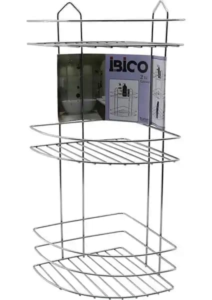 Misda Store 3 Katlı Üçgen Krom Metal Banyo Köşelik ile Şık ve Fonksiyonel Düzen Sağlayın