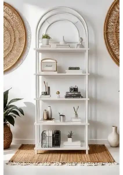 Mobitopya Çevir Kur Çok Amaçlı Raf ve Dolap Sistemi Beyaz 71cm Genişlik 200cm Yükseklik