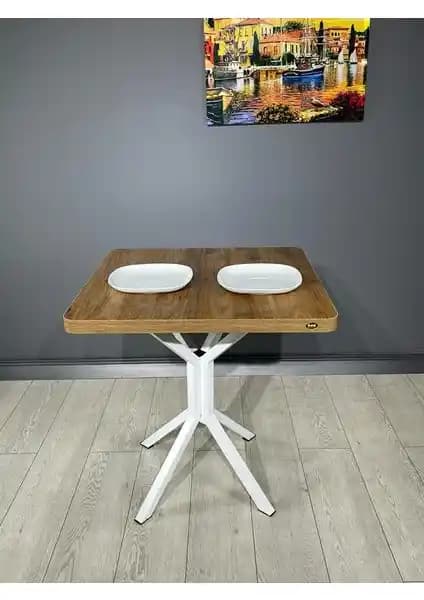 Modüler Tepe Ceviz Beyaz Mutfak ve Balkon Masası: Modern ve Hafif Tasarım Özellikleri