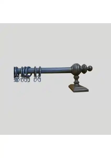 Orlenda Antrasit Raysız Rustik 100 cm Perde Sistemi - Dayanıklı ve Modern Tasarım