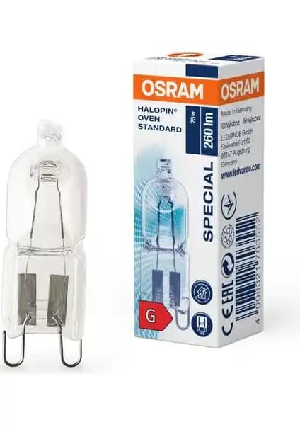 Osram 66725 25W Halopin Fırın Ampul G9 Duy 2700K - Güvenli ve Enerji Verimli Aydınlatma Çözümü