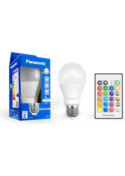 Panasonic RGB E27 Akıllı LED Ampul: Uzaktan Kumandalı Renkli Aydınlatma Çözümü