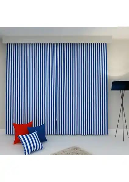 Perhal Mavi Beyaz Çizgili Balkon Perdesi: Estetik ve Fonksiyonellik Bir Arada