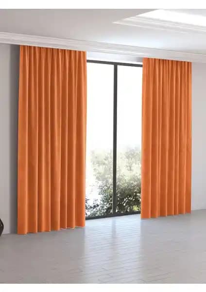 Perle Home Daily Serisi Mandalina Rengi Ada Fon Perde Modern ve Şık Tasarım Özellikleriyle