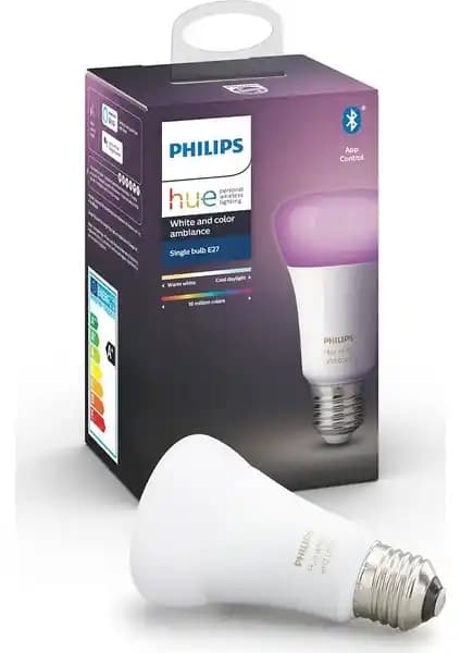 Philips Hue Renkli Akıllı Ampul E27 Bluetooth ile Modern ve Fonksiyonel Aydınlatma Çözümü
