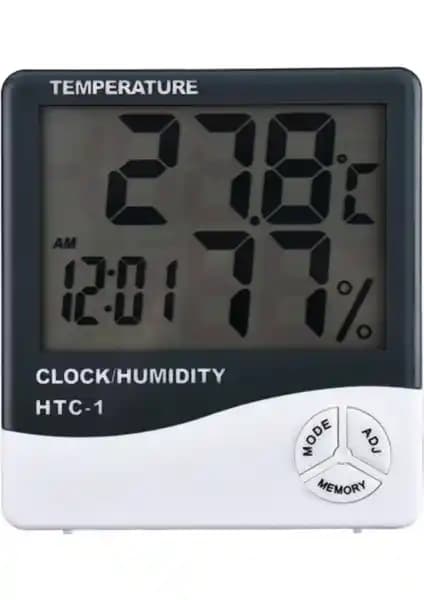 Real Özs Dijital Termometre Saat ile Sıcaklık ve Nem Takibi Yapın