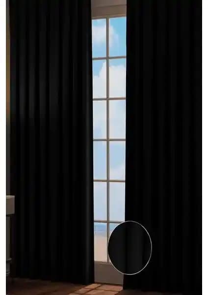 RechHome Taç Blackout Siyah Perde: Modern Tasarım ve Üst Düzey İzolasyon Özellikleri