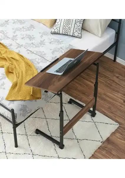 Servetavcı Mermer Yüzeyli Yükseklik ve Eğim Ayarlı Katlanabilir Laptop Sehpası