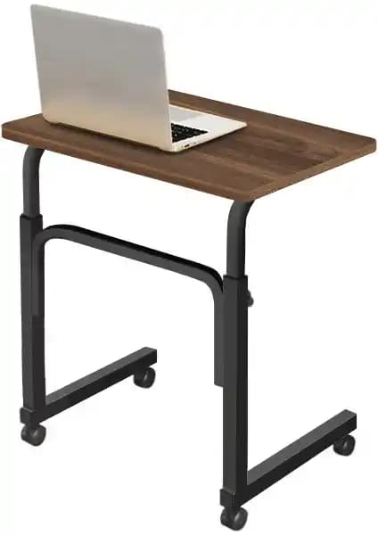 Servetavcı Yükseklik Ayarlı Laptop Sehpası Ceviz Renkli Tekerlekli ve Ergonomik Tasarım