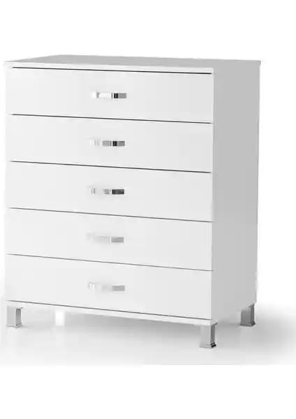 Sivas Gözde Ekonomik Geniş 5 Çekmeceli Şifonyer Modern ve Klasik Tasarımıyla Ev Dekorasyonunu Tamamlar