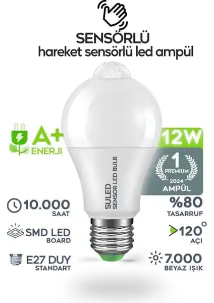 Suled Hareket Sensörlü LED Lamba: Enerji Tasarrufu ve Otomatik Aydınlatma Çözümü