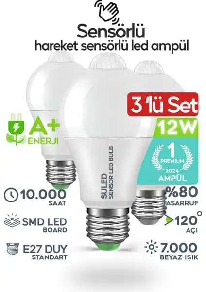 Suled Hareket Sensörlü LED Lambası: Enerji Tasarruflu ve Pratik Aydınlatma Çözümü