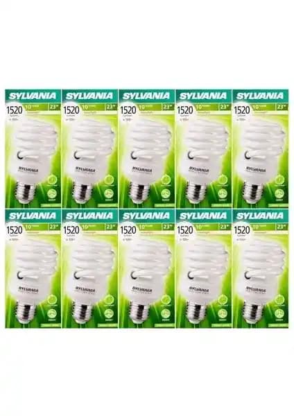Sylvania 10'lu Paket 23W Tasarruflu Ampul ile Enerji Verimliliği ve Uzun Ömür Sağlayın