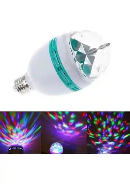 Taled Renkli Disko Ampulü Ev ve Etkinlikler İçin Renkli Işık Efektleri Sağlayan Pratik Çözüm