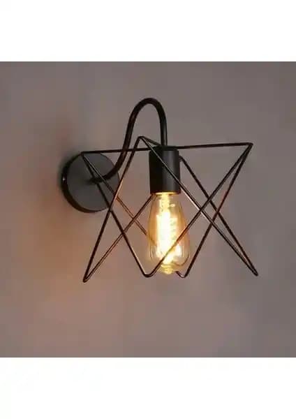 Talu Çarpık Modern Siyah Aplik: Şık ve Fonksiyonel İç Mekan Aydınlatma Çözümü