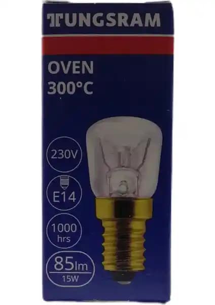 Tungsram 3'lü 15W E14 Duy Fırın Ampulleri Yüksek Sıcaklık ve Enerji Verimliliği