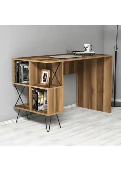 Variant Mobilya Variant Extra Çalışma Masası Ceviz Renkli Modern ve Dayanıklı Tasarım