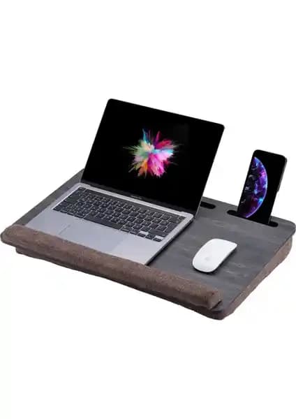 Vigo Wood Minderli Laptop Sehpası: Ergonomik ve Çok Yönlü Taşınabilir Masa Çözümü