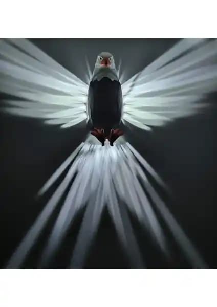 Work3d Kartal Modelli Dekoratif Aplik: Güç ve Özgürlük Temasını Yansıtan Modern Tasarım