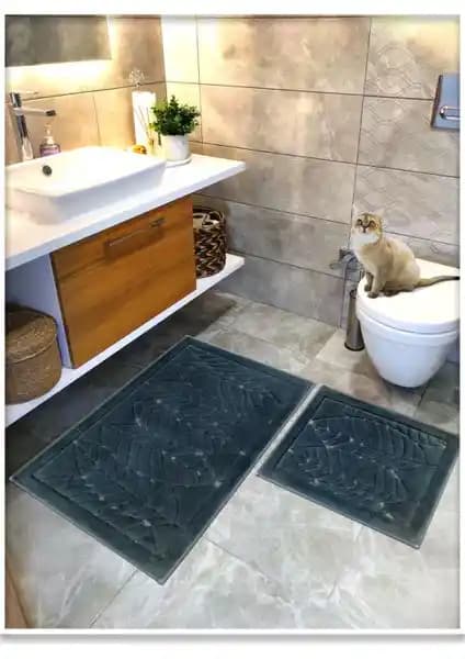 %100 Pamuk Dokuma Banyo Paspas Seti Doğallık ve Estetiği Bir Arada Sunar