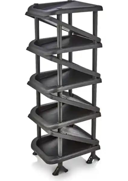 5DM Plastik Zigzag Ayakkabılık: Modern ve Pratik Dar Alanlar İçin Depolama Çözümü