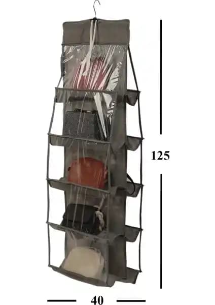 Adarya 10 Cepli Dolap İçi Çanta Düzenleyici Organizer ile Eşyalarınızı Pratik ve Şık Bir Şekilde Düzenleyin