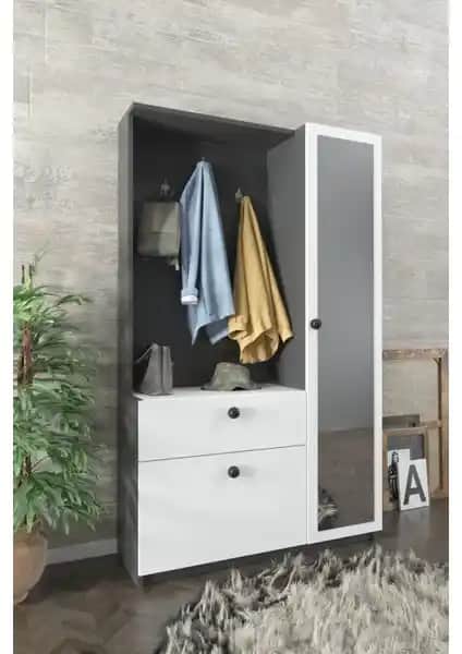 Aeka AE-3042 Reina Aynalı Delüx Vestiyer ve Ayakkabılık Takımı Ürün İncelemesi ve Özellikleri