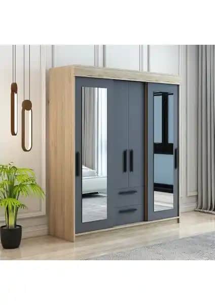 Afilli İzmir Modern Sürgülü Aynalı Kapaklı Gardrop Dolabı Detaylı İnceleme ve Özellikleri