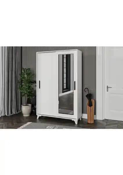 Afilli MDF Liva Aynalı Sürgülü Portmanto: Modern ve İşlevsel Giriş Dolabı Çözümü