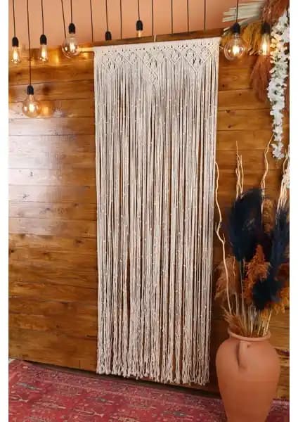 Alena Home Bohem Handmade Kapı Perdesi: Doğal ve Şık İç Mekan Dekorasyonu İçin İdeal