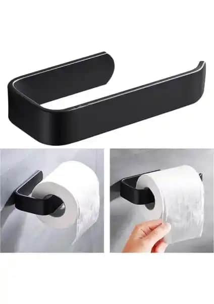 Alper Banyo Yapışkanlı Lüks Tasarım Tuvalet Kağıtlığı - Modern ve Kolay Montajlı
