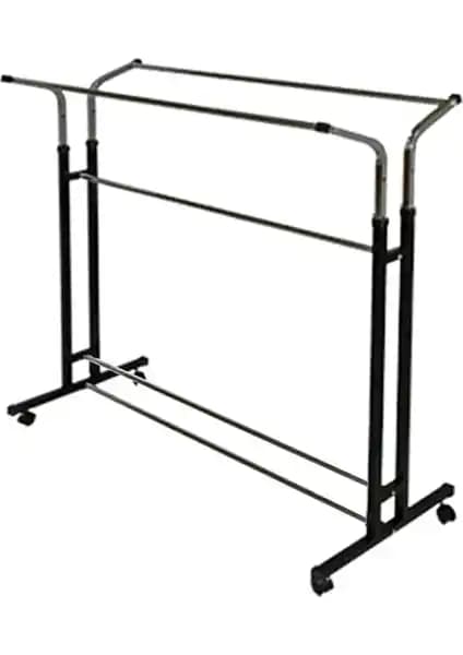 Amia Ayarlanabilir Tekerlekli Çift Başlı Konfeksiyon Askılığı Özellikleri ve Kullanım Avantajları