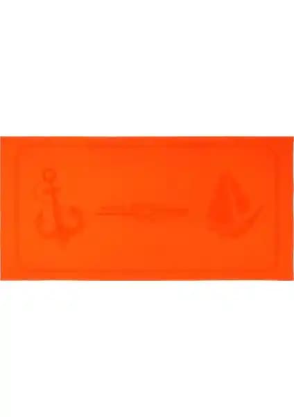 Anemoss Yelken Plaj Havlusu Turuncu - Yüksek Emicilik ve Şık Marin Tasarım