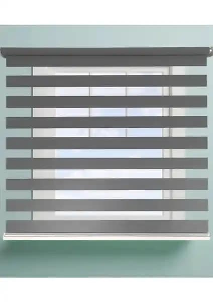 Antrasit Düz Zebra Stor Perde: Modern Tasarım ve Kullanım Kolaylığıyla Şık İç Mekan Çözümü