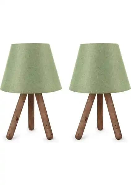 Art&Gift North Home Ahşap Ayaklı Abajur ile Dekorasyonunuza Şıklık ve Fonksiyonellik Katın